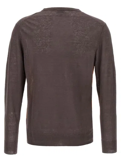 Ballantyne Argyle Sweater In Brown