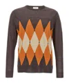 Ballantyne Argyle Sweaters And Cardigans In Brown