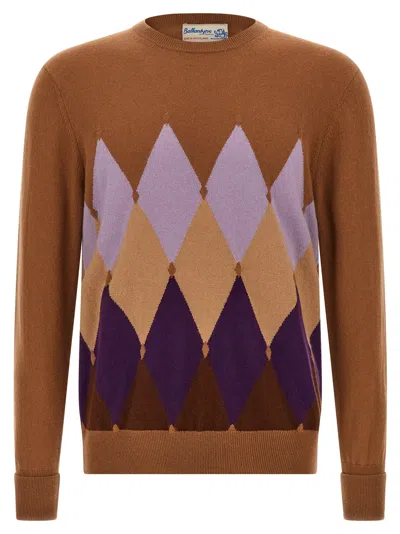 BALLANTYNE ARGYLE SWEATER