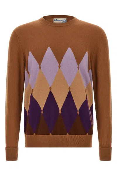 BALLANTYNE ARGYLE SWEATER