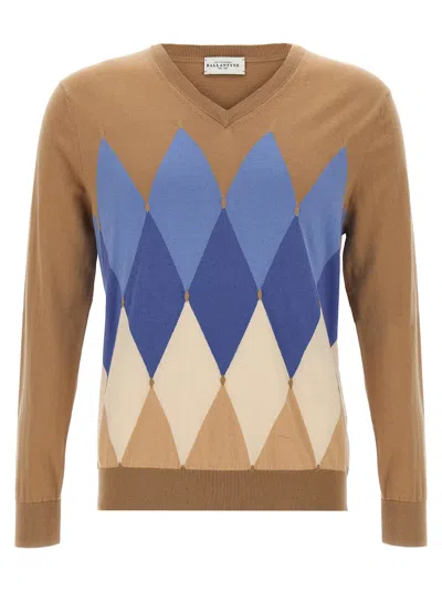 Ballantyne Argyle Sweaters And Cardigans In Beige