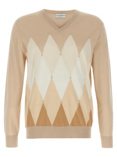 Ballantyne Argyle Sweaters And Cardigans In Beige