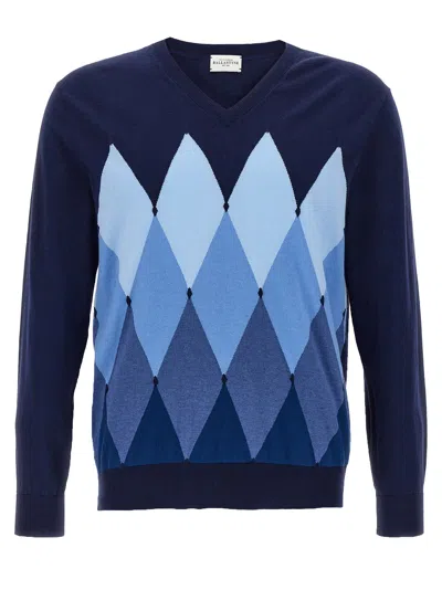Ballantyne Argyle Sweaters And Cardigans In Blue