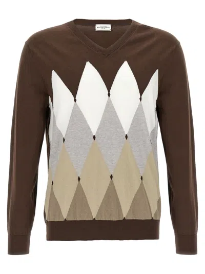 Ballantyne Argyle Sweaters And Cardigans In Brown