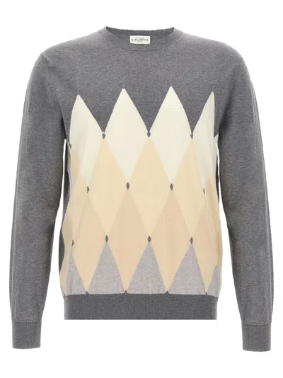 Ballantyne Argyle Sweaters And Cardigans In Gray