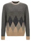 Ballantyne Grey Argyle Sweater