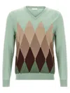 Ballantyne Argyle Sweaters And Cardigans In Green