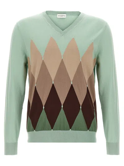Ballantyne Argyle Sweaters And Cardigans In Green