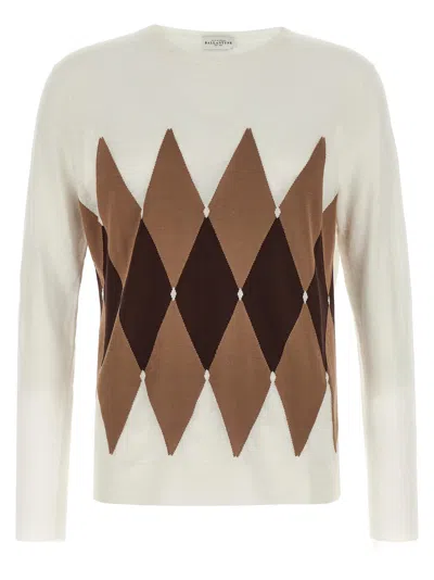 Ballantyne Argyle Sweaters And Cardigans In White