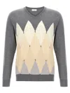 Ballantyne Argyle Sweaters And Cardigans In Gray