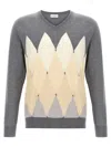 Ballantyne Argyle Sweaters And Cardigans In Gray