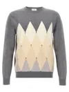 Ballantyne Argyle Sweaters And Cardigans In Gray