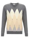 Ballantyne Argyle Sweaters And Cardigans In Gray