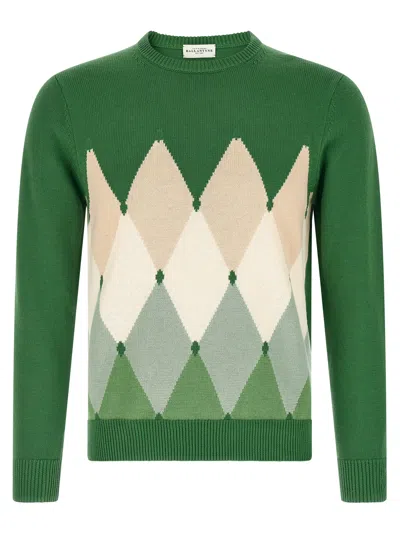 Ballantyne Argyle Sweater Sweaters And Cardigans Green