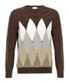 Ballantyne Argyle Sweaters And Cardigans In Multicolor