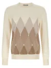 Ballantyne Argyle Sweater Sweaters And Cardigans Beige In Neutral