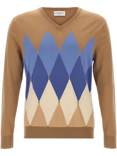BALLANTYNE ARGYLE SWEATER
