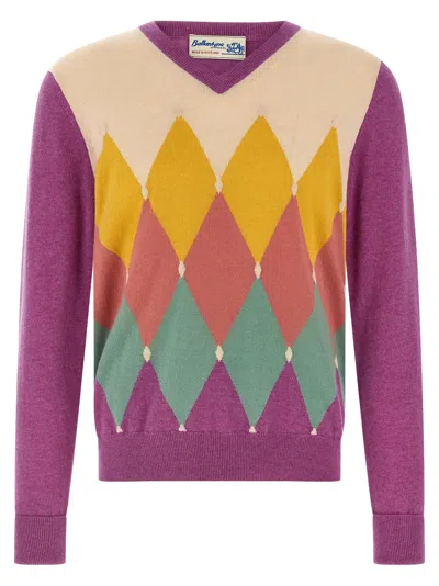 BALLANTYNE ARGYLE SWEATER