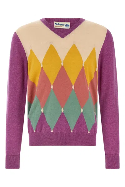 BALLANTYNE ARGYLE SWEATER