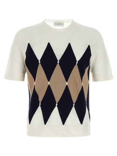 Ballantyne Argyle T-shirt White