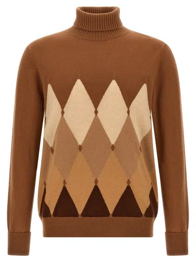 BALLANTYNE BALLANTYNE ARGYLE TURTLENECK