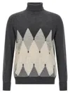 Ballantyne Argyle-pattern Turtleneck Sweater In Multi