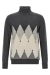 Ballantyne Argyle-pattern Turtleneck Sweater In Multi