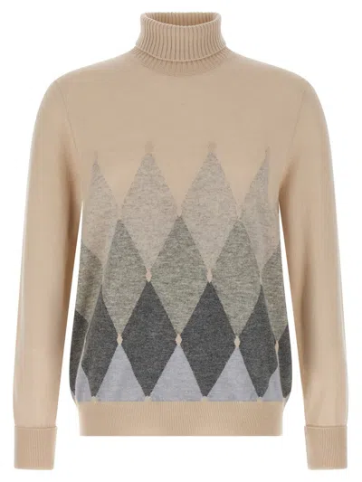 BALLANTYNE BALLANTYNE ARGYLE TURTLENECK