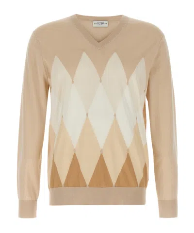 Ballantyne Argyle Weater In Nude