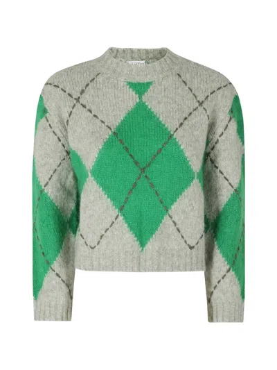 Ballantyne Argyle-knit Sweater In Multi