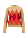 Ballantyne Argyle-pattern Cashmere Sweater In Multi