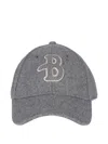 Ballantyne Baseball Cap With Monogram Patch In Gray