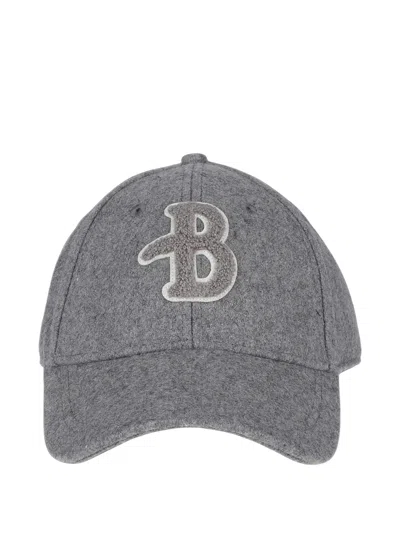 Ballantyne Baseball Cap With Monogram Patch In Gray