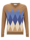 Ballantyne Argyle Sweaters And Cardigans In Beige