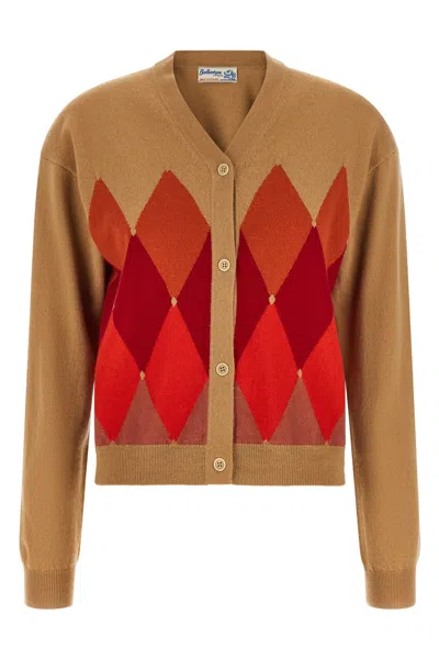 Ballantyne Beige 'diamond' Cardigan