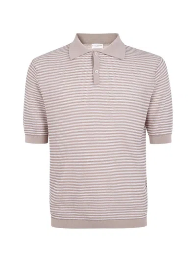 Ballantyne Bicolor Polo Shirt In Brown