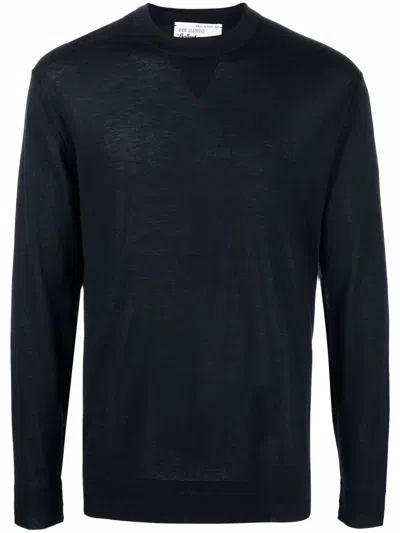 BALLANTYNE BALLANTYNE BLACK CASHMERE PULLOVER