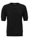 Ballantyne Black R Neck Sweater In Black