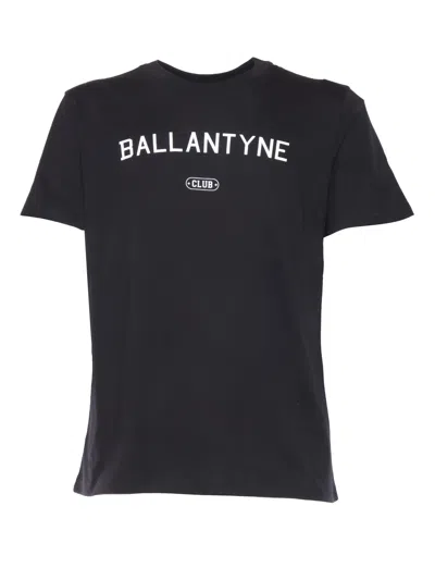 BALLANTYNE BLACK T-SHIRT WITH LOGO