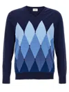 Ballantyne Argyle Sweaters And Cardigans In Blue