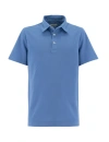 Ballantyne Short Sleeve Polo Shirt In Blue