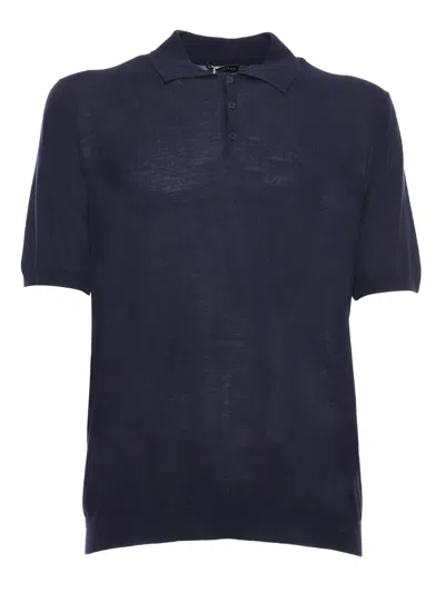 Ballantyne Cotton Polo Shirt In Blue