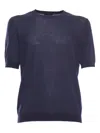 Ballantyne Blue Knit T-shirt In Blue