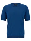 Ballantyne R Neck Sweaters And Cardigans In Blue