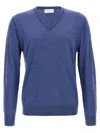 Ballantyne V Neck Sweaters And Cardigans In Blue
