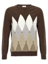 Ballantyne Argyle Sweaters And Cardigans In Brown