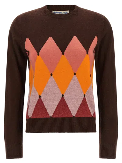 Ballantyne Brown Cashmere Women's Cardigan