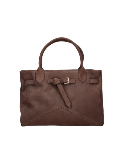 Ballantyne Brown Kate 998 Calfskin Leather Tote Bag
