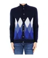 Ballantyne Button Knitted Cardigan In Black