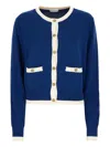 Ballantyne Knitwear With Front Pockets And Long Sleeves In Blue